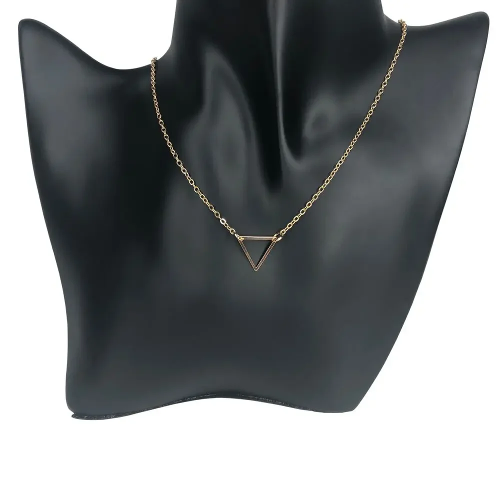 Gold Triangle Necklace
